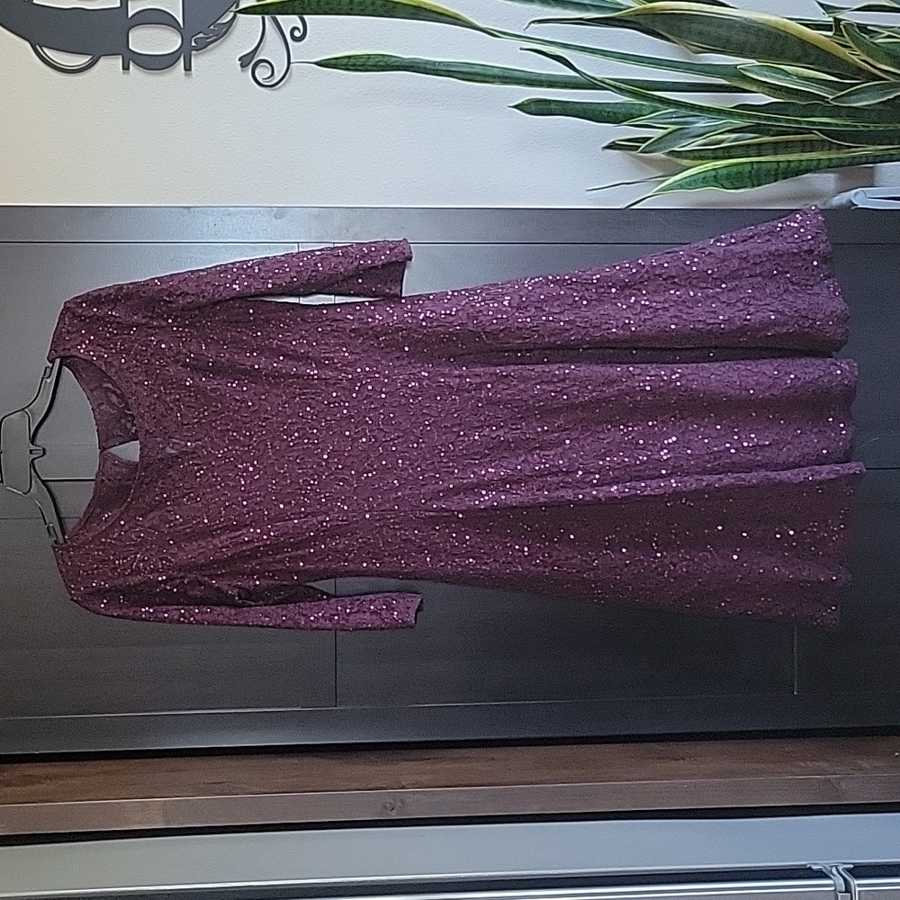 Purple Sequence Dress